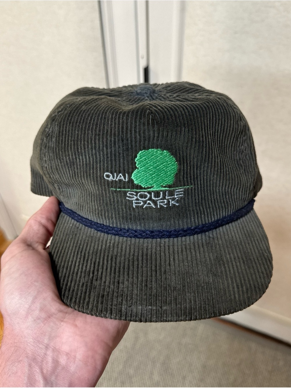 Vintage Soule Park Golf Club Corduroy Strapback Hat Ojai California Imperial Cap